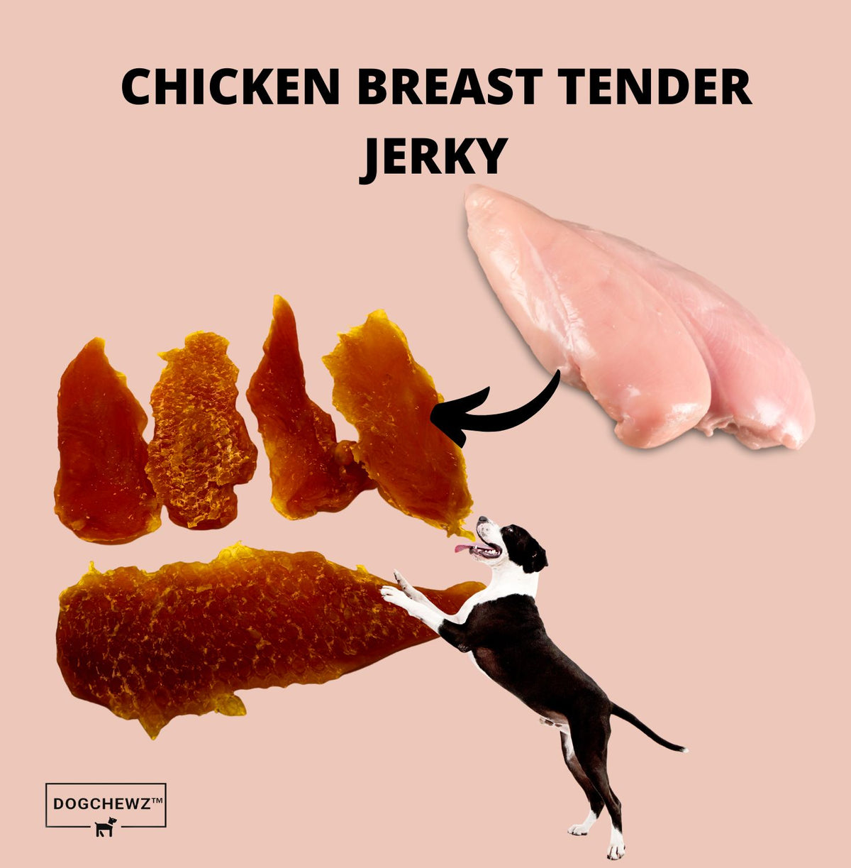 DOGCHEWZ™ Chicken Breast Tender Jerky for Dogs of All Sizes